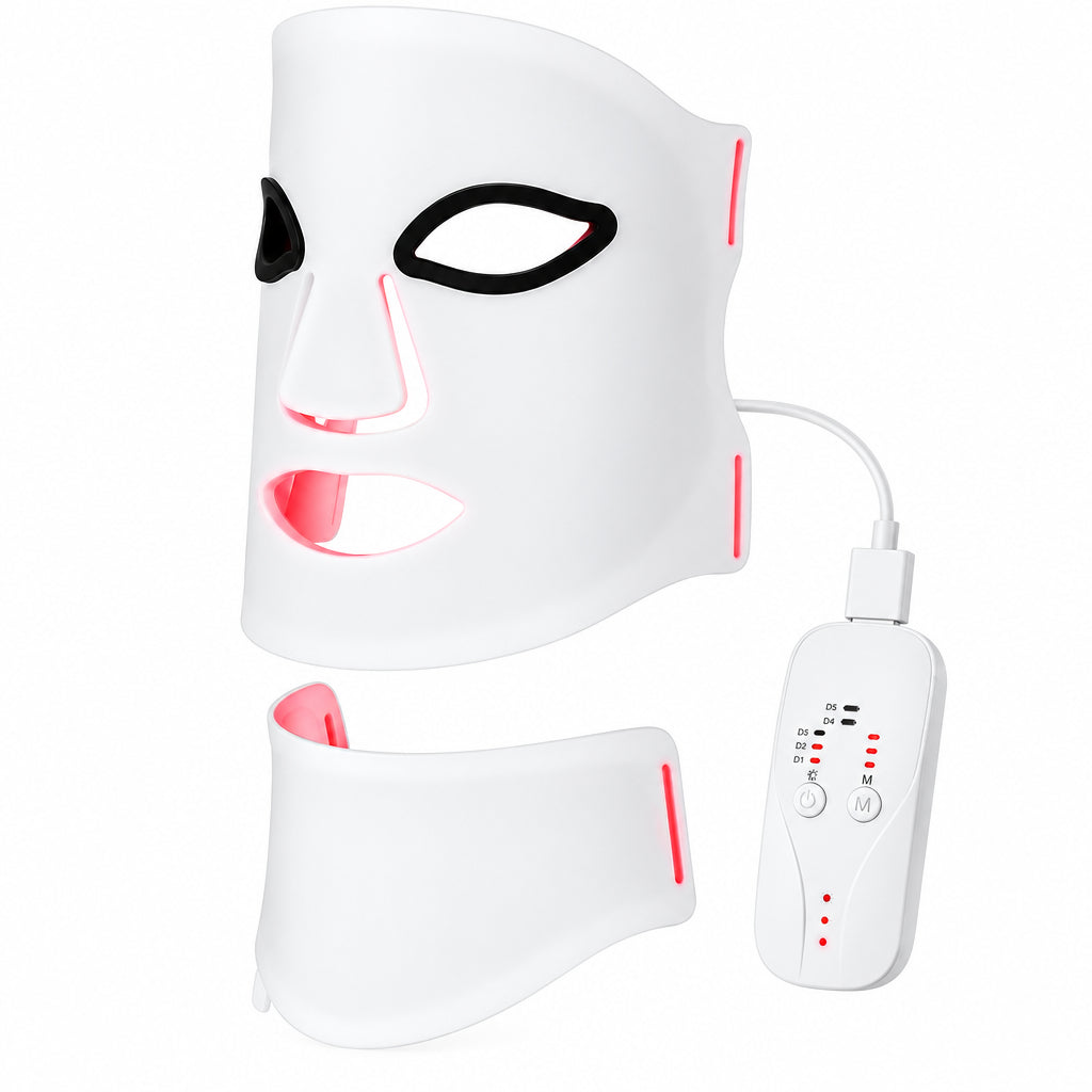 LED Color Light Beauty Device – At-Home Facial Skin-Care Tool with Multi-Color Light Modes for Relaxing, Convenient Beauty Routines