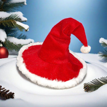 Extra-Thick Santa Hat – Soft Fur Christmas Holiday Hat for Adults, Unisex Festive Wear for New Year, Parties, and Seasonal Celebrations