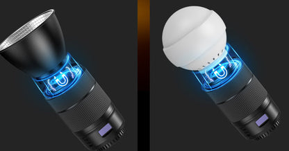 Professional Video Light – 60W Portable LED Photography Lamp with CRI≥95, 2500K–6500K Color Temperature and 37Wh Battery for Studio Streaming
