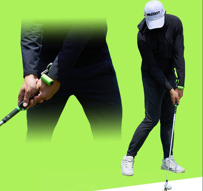 Golf Swing Trainer and Groove Tool – Posture Corrector with Club Cleaner and Sharpener for Practice, Alignment and Better Swing Mechanics