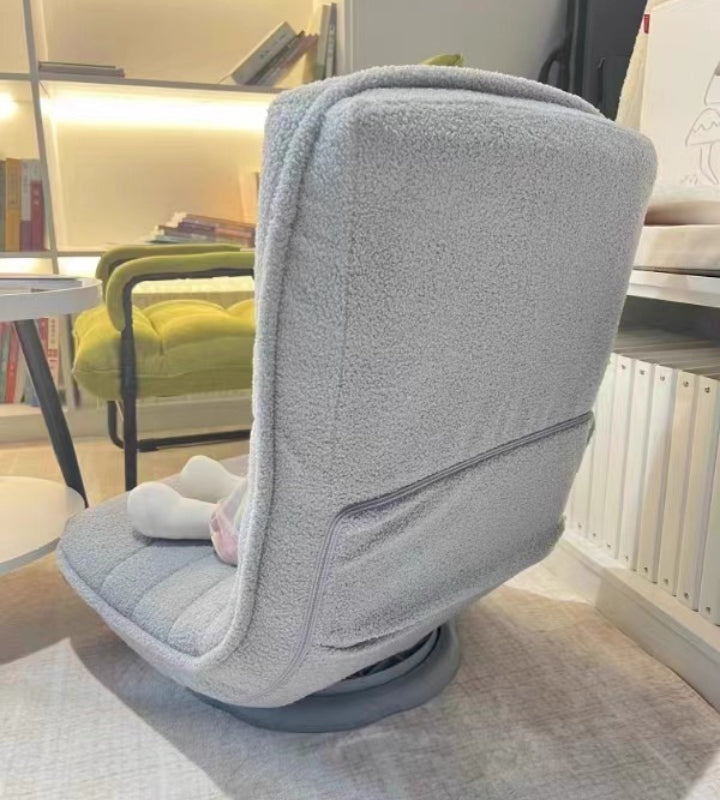 Foldable Rotating Moon Chair – Adjustable Backrest Lounge Recliner for Balconies and Living Rooms, Perfect for Relaxing, Reading and Comfortable Napping