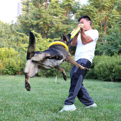 Floating Dog Ring Toy – Anti-Bite Flying Disc and Puller for Interactive Fetch, Training, Tugging and Aggressive Chewers