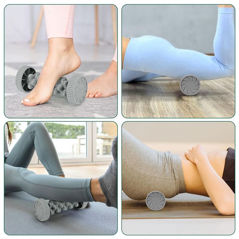 Foot Massage Roller for Calf and Waist – Deep Tissue Muscle Relaxation Tool for Yoga Recovery, Circulation Boost and Pain Relief