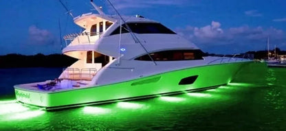 Marine Underwater Boat Light – Waterproof 10-30V Transom LED Lamp for Yachts and Pontoon Boats with Bright Tail and Accent Illumination