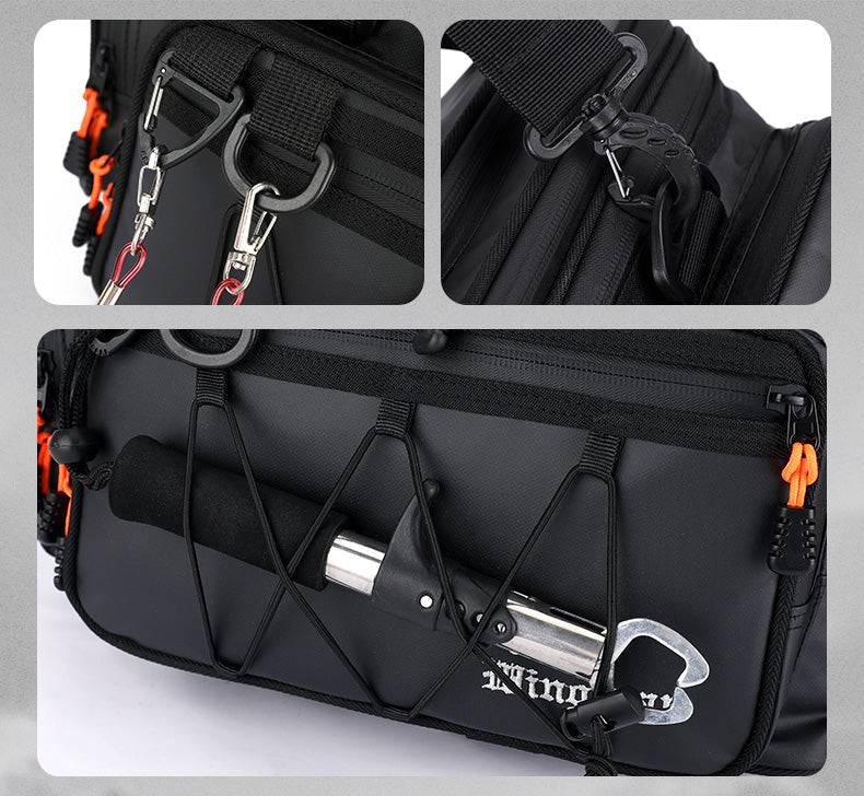 Multi-Layer Fishing Storage Bag – Portable Rod Carry Case with Tackle Organizer, Lining Protection & Large Capacity for Fishing Gear & Accessories