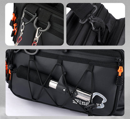 Multi-Layer Fishing Storage Bag – Portable Rod Carry Case with Tackle Organizer, Lining Protection & Large Capacity for Fishing Gear & Accessories