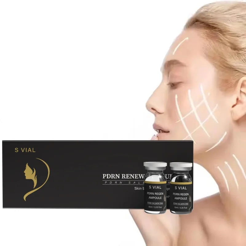 Korean PDRN Hyaluronic Acid Serum – Daily Hydrating Facial Essence for Smooth, Soft-Looking Skin Texture and Lightweight K-Beauty Moisture Care