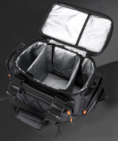 Multi-Layer Fishing Storage Bag – Portable Rod Carry Case with Tackle Organizer, Lining Protection & Large Capacity for Fishing Gear & Accessories