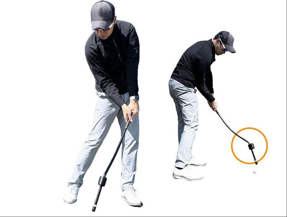 Golf Warm-Up Swing Stick – Portable Inertia Trainer for Finding Center of Gravity, Improving Tempo, Balance and Pre-Round Practice