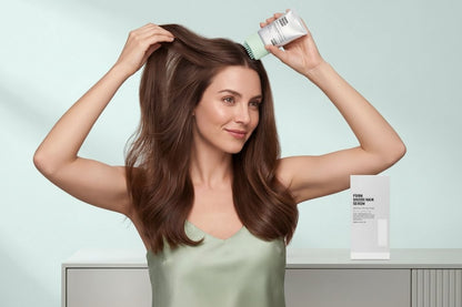 PDRN Hair Serum with Built-In Brush – Scalp Massager Formula for Stronger-Looking Roots, Daily Nourishment and Healthy Hair-Care Maintenance