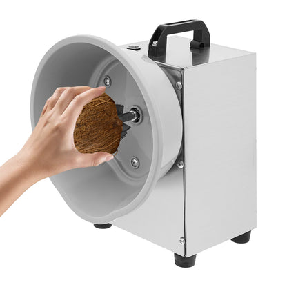 Heavy-Duty Electric Coconut Grater – Stainless Steel High-Speed Grating Machine with Thickened Sharp Head for Fast Kitchen Coconut Preparation