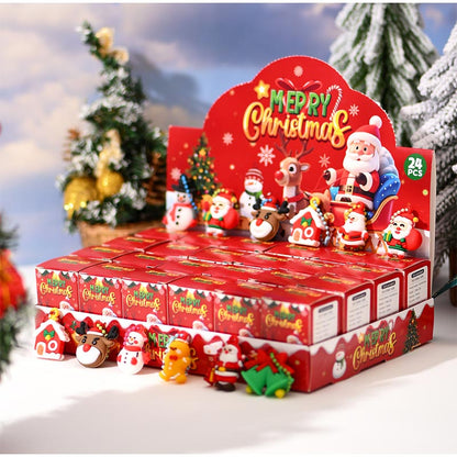Christmas Party Keychain Gift Box Set – 24-Piece Holiday Key Ring Pack for Kids & Adults, Perfect for Xmas Parties, Surprises & Gift Bags