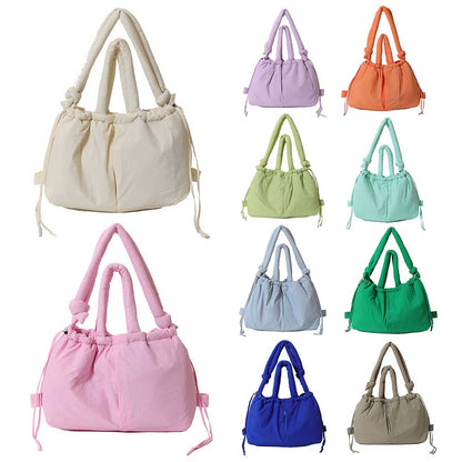 Women’s Adjustable Strap Puffer Tote Bag – Nylon Shoulder Bag, Lightweight Large-Capacity Crossbody Backpack for Travel, Shopping & Everyday Use