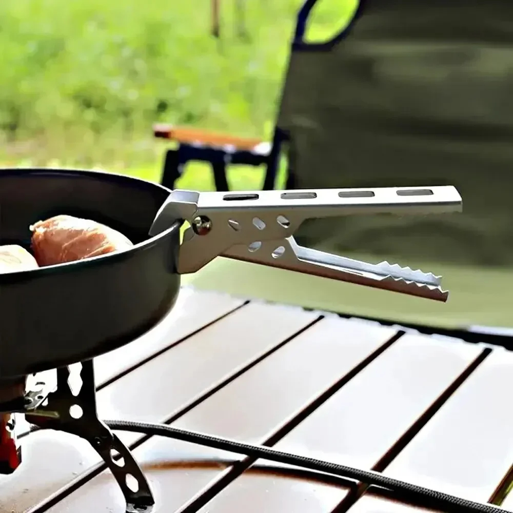 Anti-Scalding Alloy Pot Clip – Heat-Resistant Bowl and Dish Gripper for Safely Handling Hot Pans, Plates and Kitchen Cookware