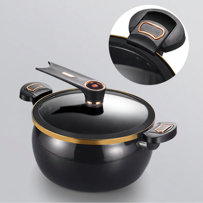 Micro Pressure Cooker – 7L Large 26CM Nonstick Pot for Stews, Soups and Family Meals on Induction or Gas Stoves
