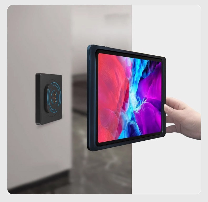 Wall Mounted Tablet Holder Charger – Magnetic Type-C Wireless Charging Bracket for iPad and Smart Home Control