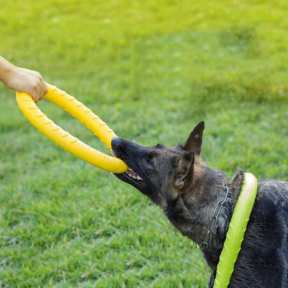 Floating Dog Ring Toy – Anti-Bite Flying Disc and Puller for Interactive Fetch, Training, Tugging and Aggressive Chewers