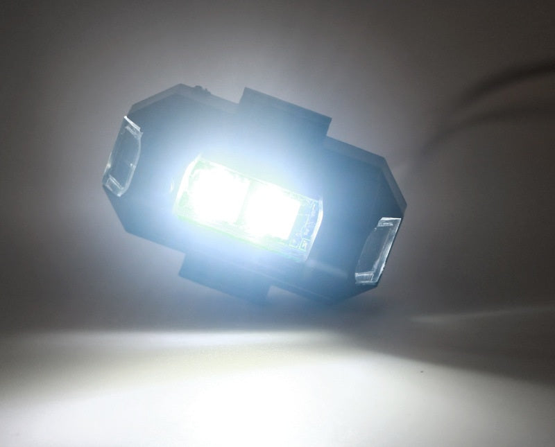 LED Anti-Collision Warning Light - 7-Color Strobe RC Drone Flash, Motorcycle Turn Signal Indicator for High-Visibility Safety