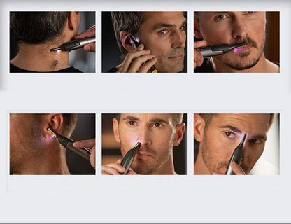 Electric Nose and Ear Hair Trimmer – Ultra-Thin Precision Waterproof Grooming Tool for Safe, Clean, and Painless Trimming
