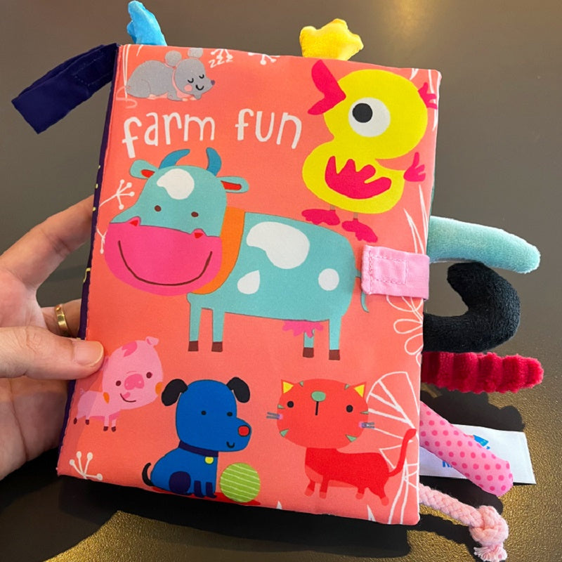 Baby Cloth Book –3D Soft Sensory Learning Toy for Infants with Interactive Pages, Early Development, Quiet Play and Tactile Exploration
