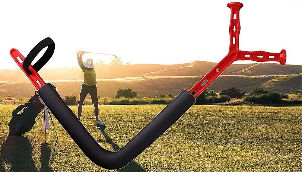 Outdoor Golf Swing Trainer – Rotational Posture Aid for Improving Swing Mechanics, Body Position, Consistency and Efficient Golf Practice Sessions
