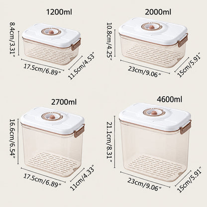 Vacuum Food Storage Container – Sealed Grain Tank and Drainable Refrigerator Fresh-Keeping Box for Organized, Space-Saving Kitchen Food Storage