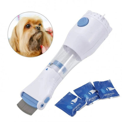 Electric Vacuum Lice Comb – Powered Hair Comb with Suction Design for Convenient Scalp Grooming, Inspection and At-Home Hair Care