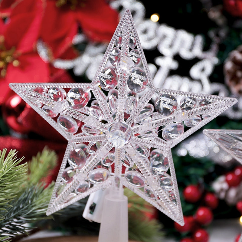 Glowing Star Christmas Ornament – LED Hanging Tree Pendant for Home, Room Décor, Holiday Parties & New Year Gift Accessories