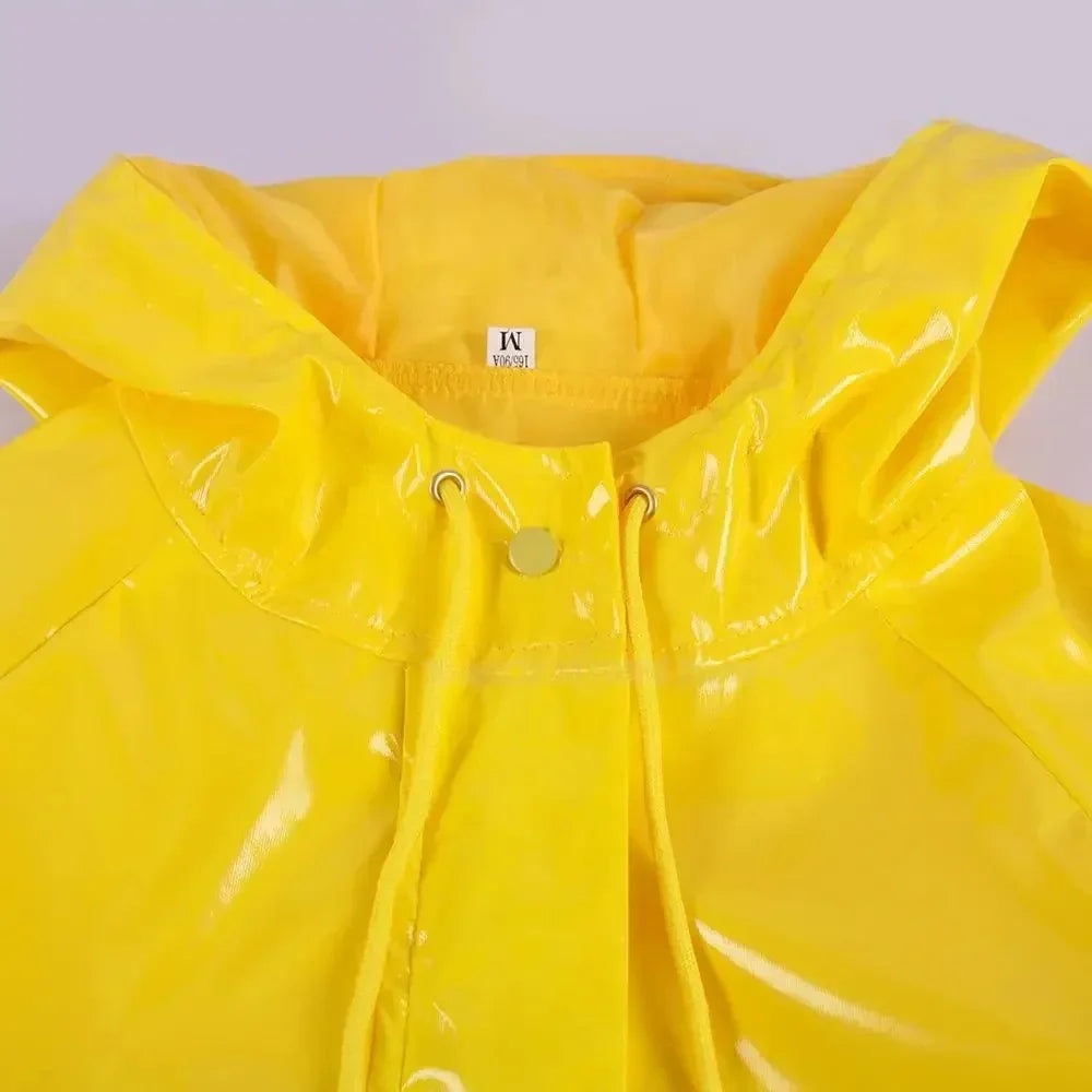 Coraline Yellow Raincoat Cosplay Costume- Wybie Inspired Halloween Trench Coat Outfit for Anime Convention Party Dress Up and Cosplay Events