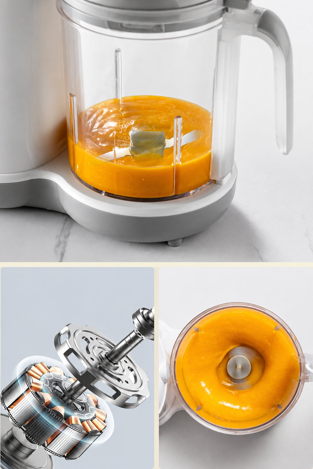 Multifunction Baby Food Maker – Compact Automatic Blender, Steamer and Timer for Easy Homemade Purees, Nutritious Meals and Convenient Infant Feeding