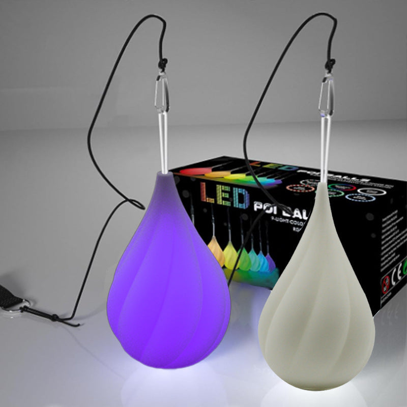 Water Droplets Luminous Ball  – Luminous Belly Dance Props for Yoga, Stage Performance, Flow Arts & Nighttime Exercise Training