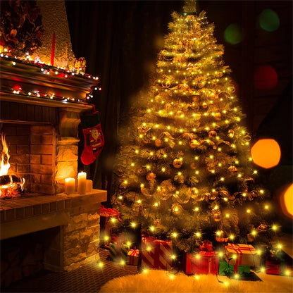 LED Waterfall Christmas Tree Lights – 1.5M/2M/3M Garland String for Patio, Garden, and Holiday Décor, Perfect New Year 2025 Light Decoration