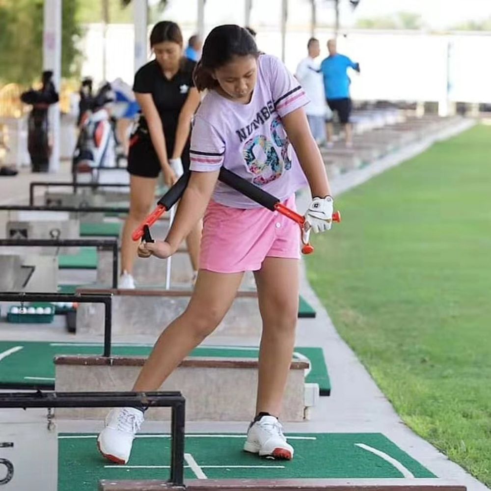 Outdoor Golf Swing Trainer – Rotational Posture Aid for Improving Swing Mechanics, Body Position, Consistency and Efficient Golf Practice Sessions