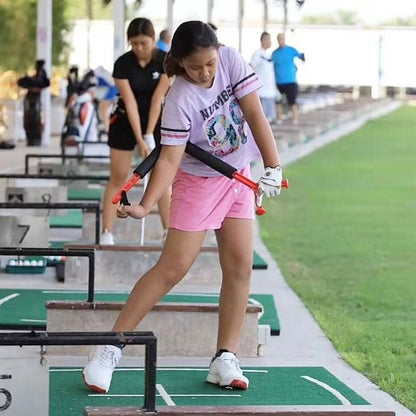 Outdoor Golf Swing Trainer – Rotational Posture Aid for Improving Swing Mechanics, Body Position, Consistency and Efficient Golf Practice Sessions