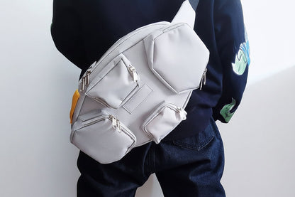 Anime Robot Crossbody Bag – Large Capacity Cartoon Shoulder Bag for Teens, Collectors, Daily Use and Travel