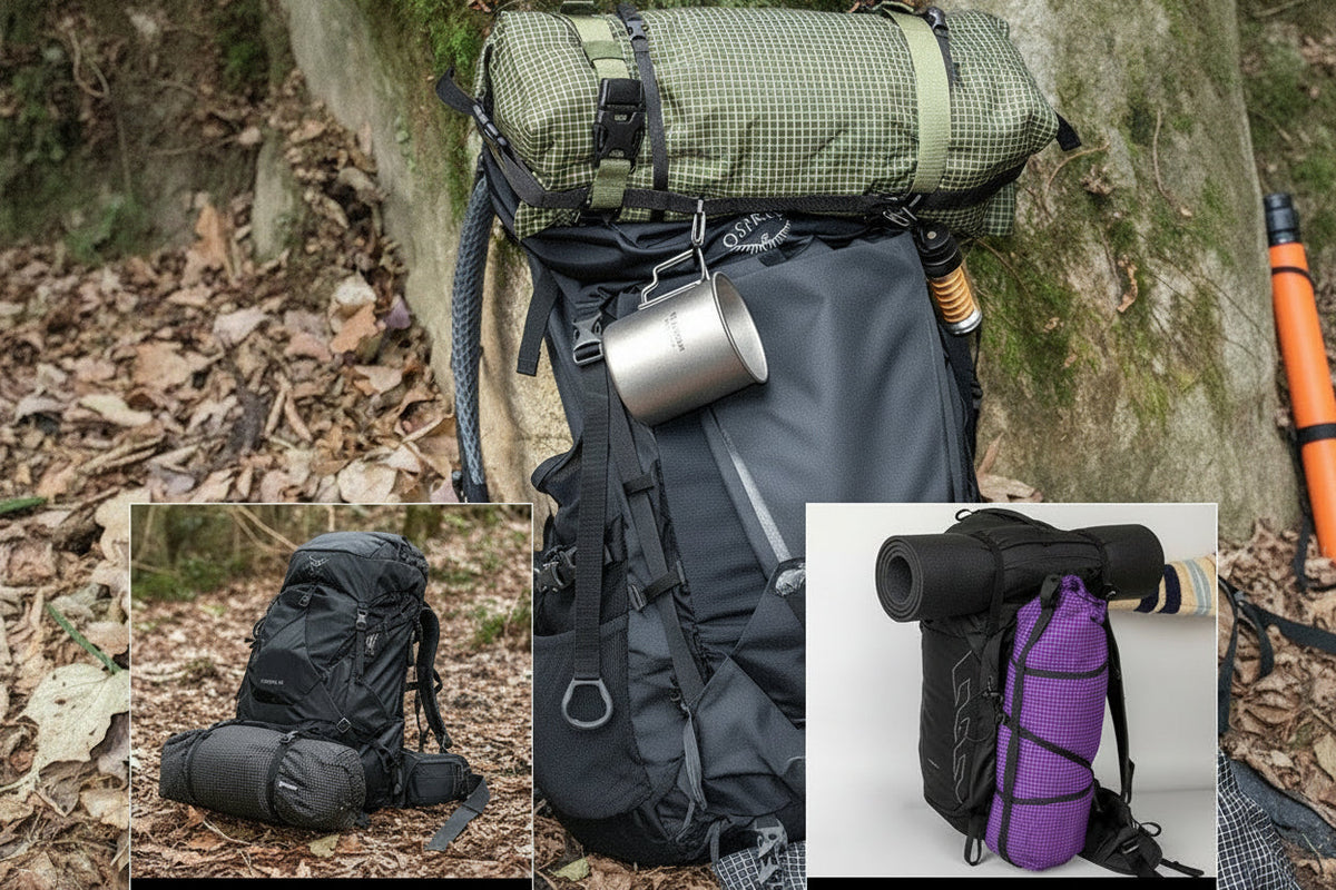 Ultralight Dyneema Backpack Pouch – Waterproof Top-Lid Expansion Bag for Hiking and Mountaineering with Multifunction External Gear Storage