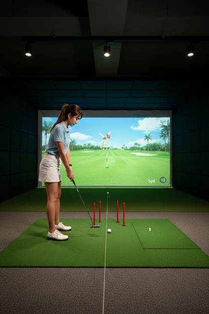 PGM Golf Putter Trainer – Adjustable-Length Practice Aid with Fixed-Wrist Support for Improving Putting Form, Alignment, Control and Consistency