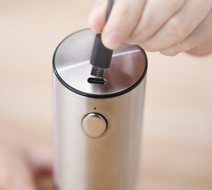 USB Rechargeable Electric Salt & Pepper Grinder Set – Adjustable Mill with Large Capacity for Home & Kitchen Use