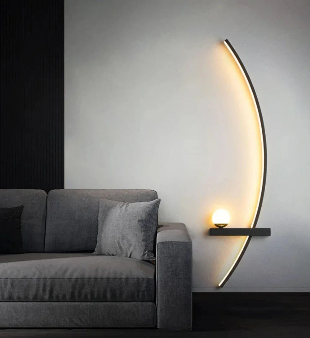 Modern LED Bedside Wall Lamp – Minimalist Art Sconce for Bedrooms, Reading Corners, Hotels and Stylish Contemporary Interior Lighting