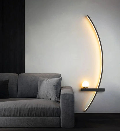 Modern LED Bedside Wall Lamp – Minimalist Art Sconce for Bedrooms, Reading Corners, Hotels and Stylish Contemporary Interior Lighting