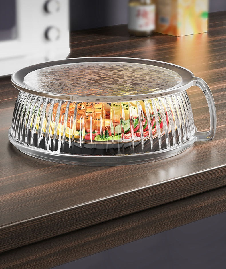 Microwave Splash-Proof Bowl Cover – Heat-Resistant Food-Grade Lid for Safe, Clean, and Mess-Free Reheating