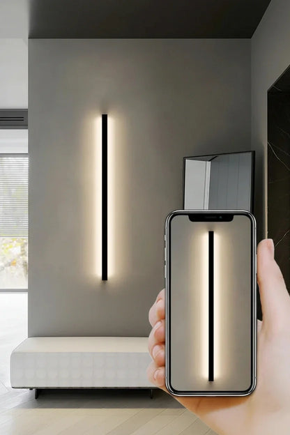 Modern Minimalist LED Wall Lamp – Luxury Long Strip Light for Bedrooms, Living Rooms, Bedside Areas, Hallways and Sofa Background Lighting