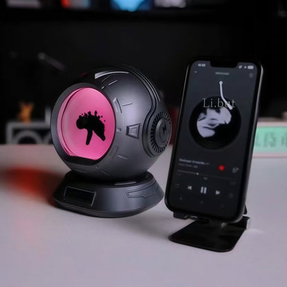 Dancing Ferrofluid Speaker – Colorful LED Reactive Desktop Speaker with Adjustable Visual Modes for Mesmerizing Home Decor