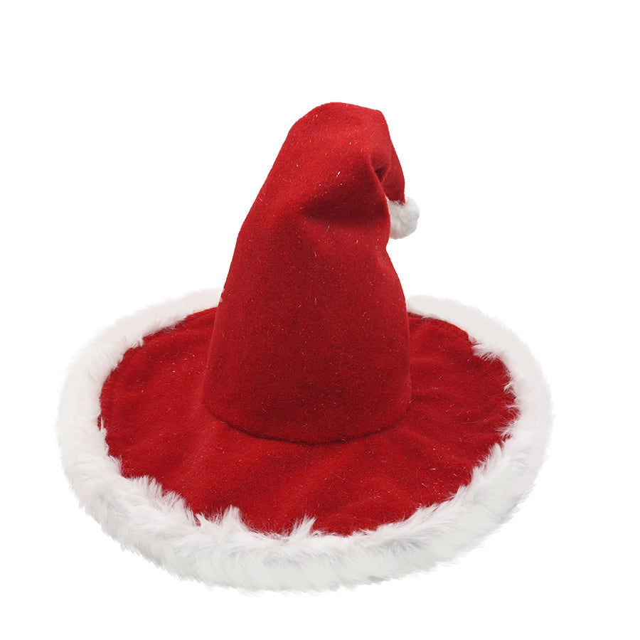 Extra-Thick Santa Hat – Soft Fur Christmas Holiday Hat for Adults, Unisex Festive Wear for New Year, Parties, and Seasonal Celebrations
