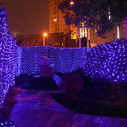 Outdoor LED Christmas Net Lights – 2×2m / 3×2m / 6×4m Mesh Fairy Curtain Garland for Garden, Wedding Backdrops & Holiday Parties