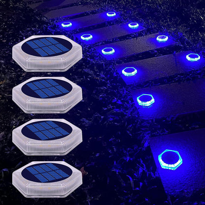 Solar Ground Light Waterproof – IP68 Heavy-Duty Waterproof LED Deck and Pathway Lamp for Driveways, Steps, Gardens and Outdoor Landscape Lighting