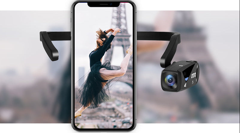 Ordro EP6 PLUS 4K Vlog Camera – Wearable WiFi Camcorder for YouTube, POV Recording and Content Creation