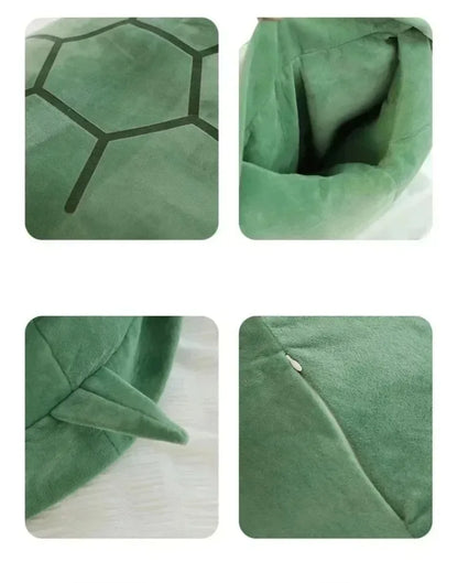 Turtle Shell Plush Pillow – Wearable Tortoise Back Cushion for Kids, Naps, Dress Up, Bedroom Decor and Cozy Relaxation