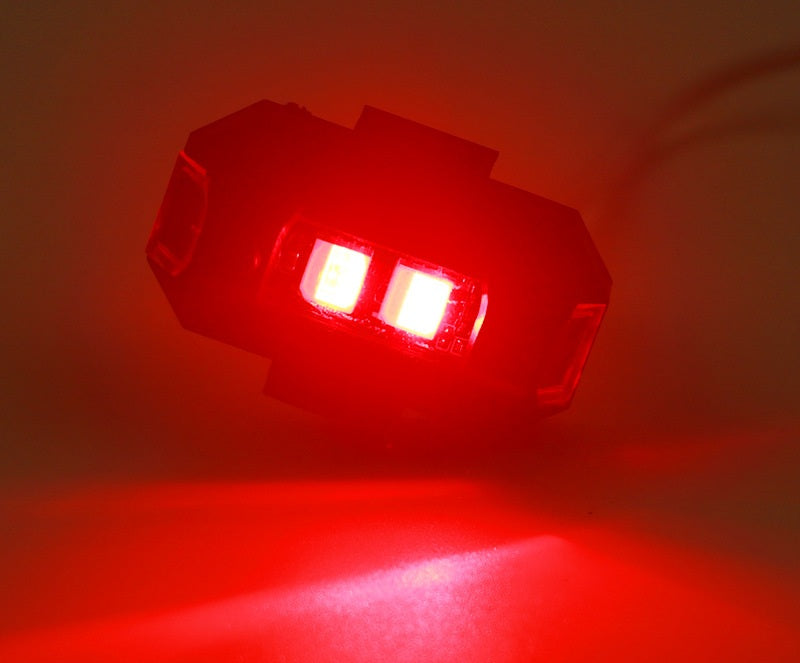 LED Anti-Collision Warning Light - 7-Color Strobe RC Drone Flash, Motorcycle Turn Signal Indicator for High-Visibility Safety