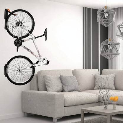 Bicycle Wall Mount Rack - Heavy Duty Bike Storage Hook for MTB and Road Bikes, Space Saving Garage Wall Organizer and Cycling Display Solution